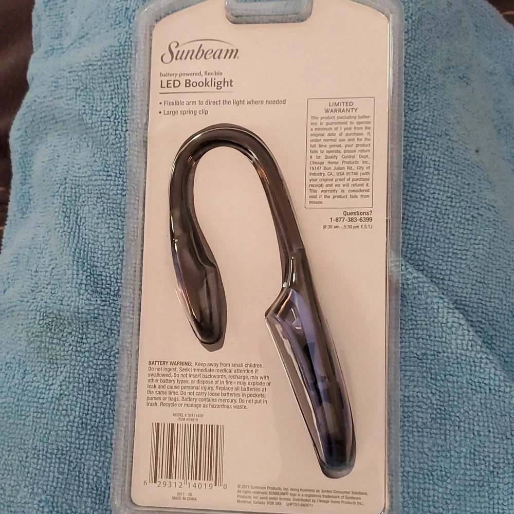 Sunbeam Clip-On LED Book/Task Light - Picture 2 of 3